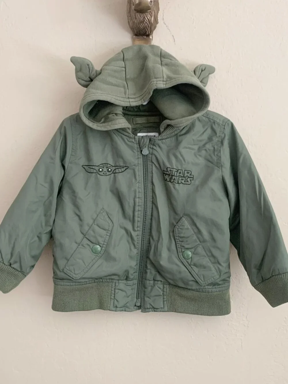 Baby Gap x Star Wars Grogu Bomber Jacket • 2 Years